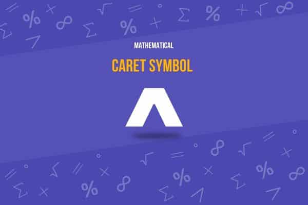 caret symbol