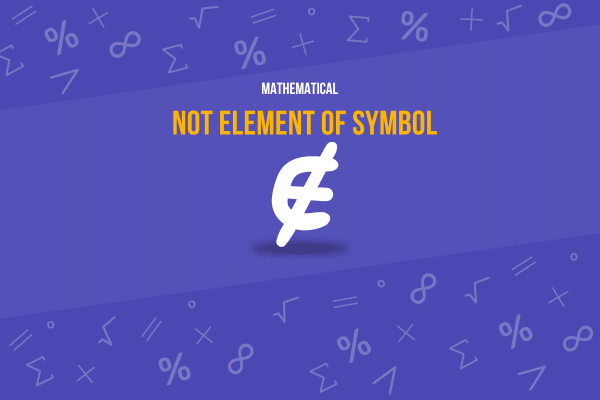 not element of symbol