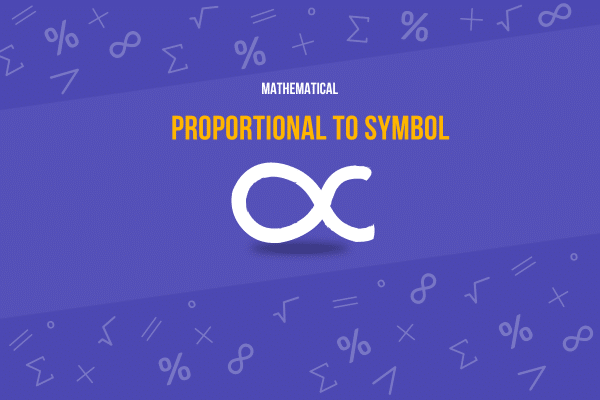 proportional to symbol