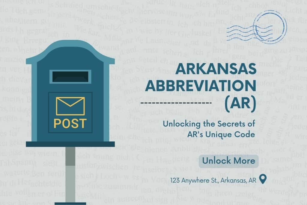 Arkansas Abbreviation AR