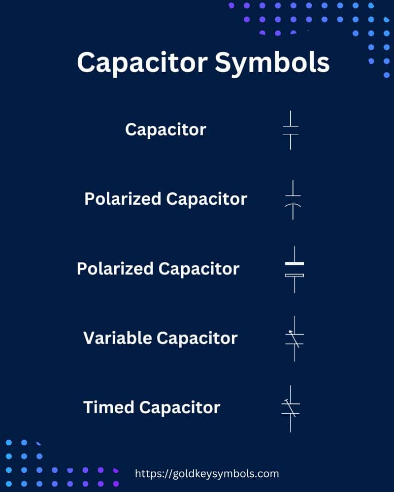 capacitor symbols examples