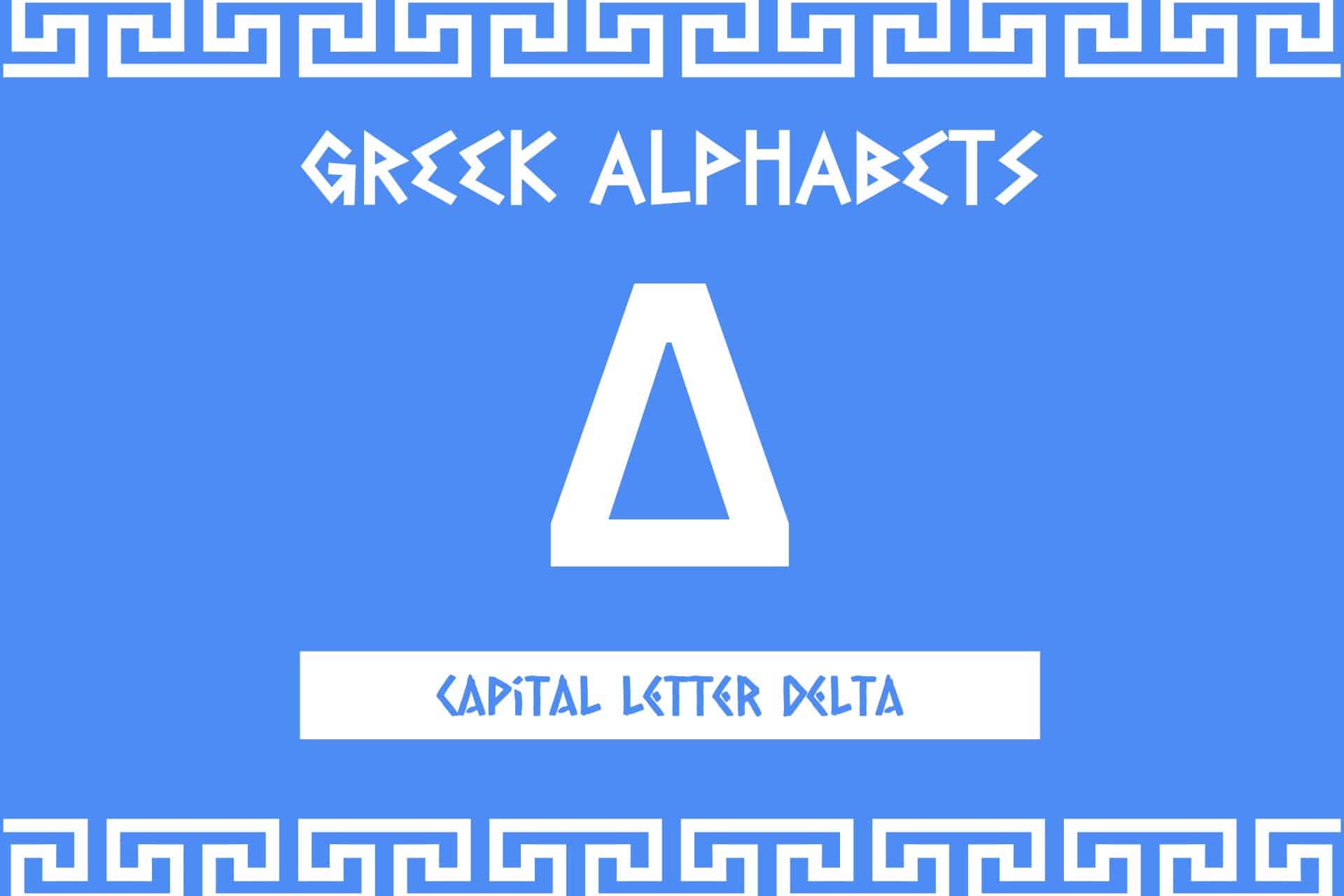 greek capital letter delta symbol