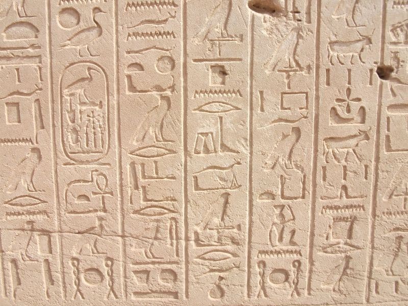 hieroglyphs example