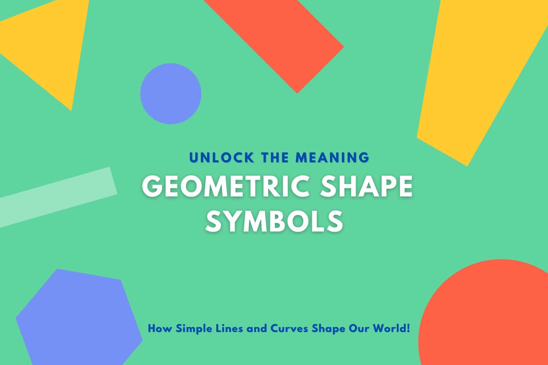 geometric shape symbols