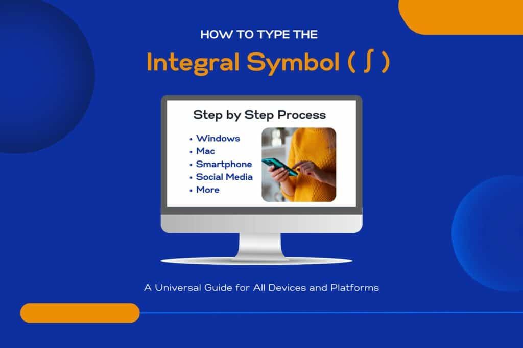 How to Type the Integral Symbol