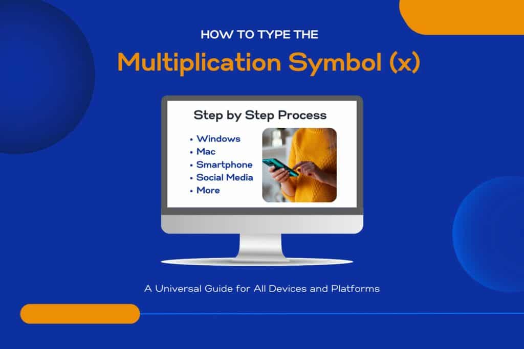 How to type the multiplication symbol