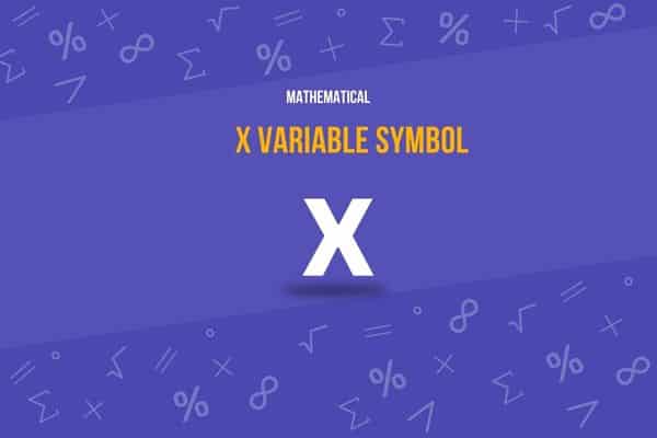 x variable symbol