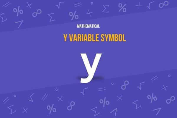 y variable symbol