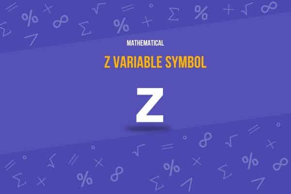 z variable symbol